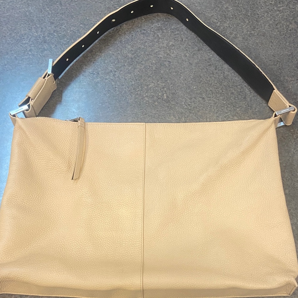 All Saints Elegant Tan Leather Shoulder Bag